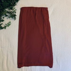 American Eagle Satin Midi Skirt